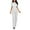 White, variant on Women Casual Short Sleeve Sequin Spliting Romper Jumpsuit Long Straight Pants Women Pantsuit Womens Jumpsuit for Wedding Guest Eyelet Jumpsuit Wedding Attire for Women Guest Soft Overalls for Women