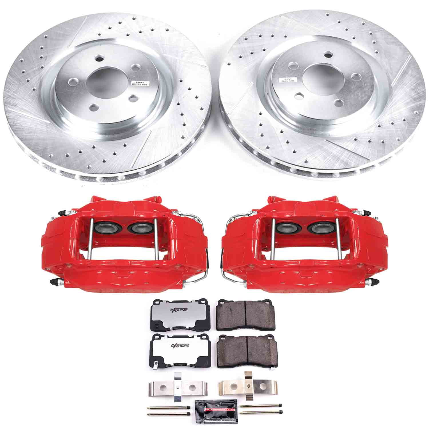 PowerStop Front Big Brake Conversion Kit for Ford Mustang 2005-14, BBK-MUST-001R