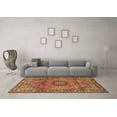thumbnail image 3 of Ahgly Company Indoor Square Persian Brown Traditional Area Rugs, 5' Square, 3 of 4