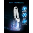 thumbnail image 6 of Holife Handheld Vacuum, 9Kpa Cordless Handheld Vacuum 30Min Runtime Fast Charge Hand Vac, Portable Lightweight Car Vacuum for Home, Office, Car Cleaning, 6 of 13