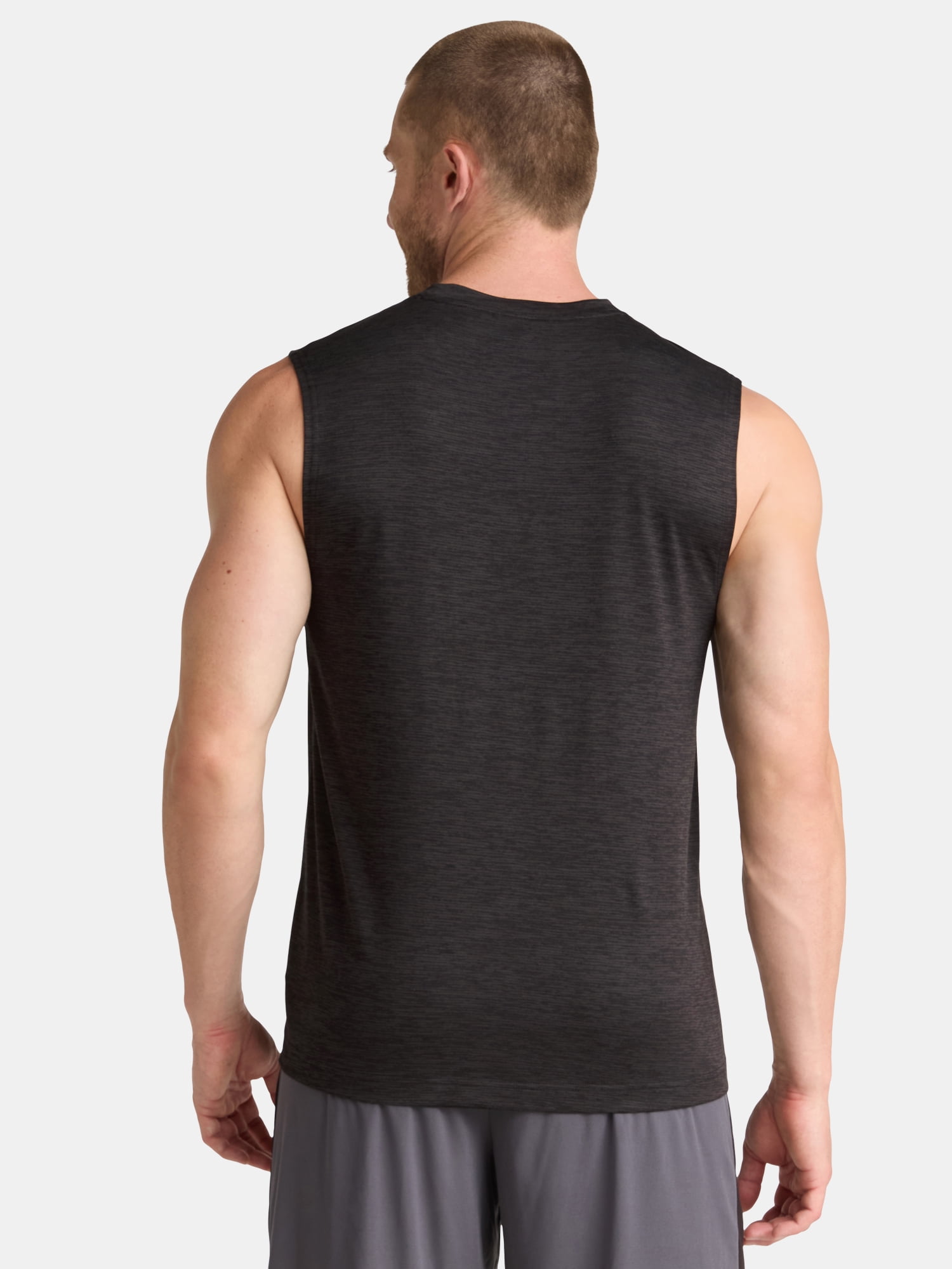 Athletic Works Men's & Big Men's Jersey and Space Dye Muscle Tee, Sizes XS-5XL