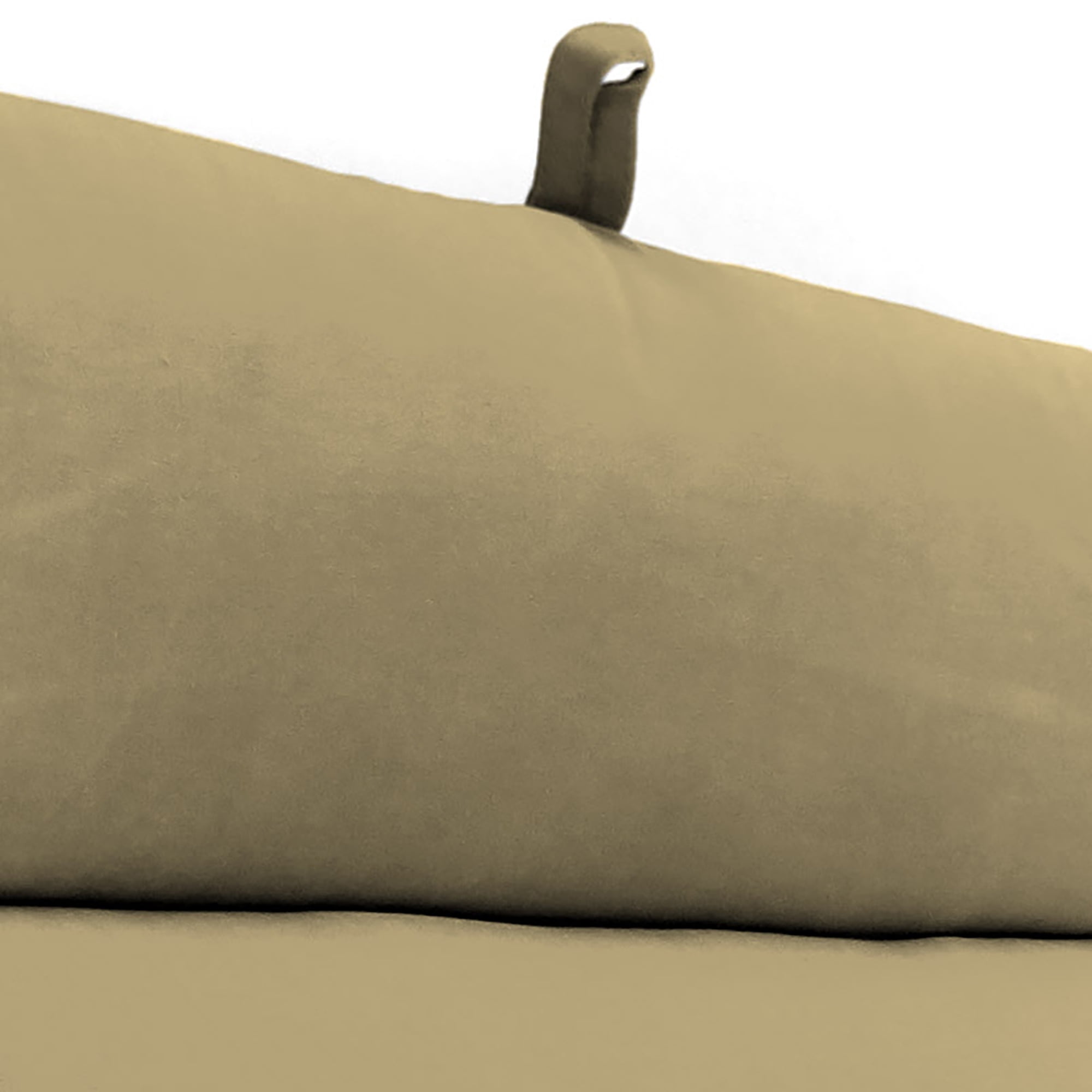 Jordan Manufacturing Sunbrella 72" x 22" Canvas Heather Beige Solid Rectangular Outdoor Chaise Lounge Cushion with Ties and Hanger Loop