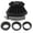 Black, variant on Motorcycle Universal 35 42 48 50mm for Carburetor Air Intake Filter Cleaner Intake Pipe Modified Scooter