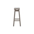 thumbnail image 4 of Boraam Sonoma 29-Inch Bar Height Backless Saddle Wood Bar Stool, Storm Grey Wire-Brush Finish, 4 of 7