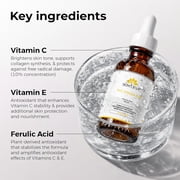 Skin Deva 20% Vitamin C Face Serum with Hyaluronic Acid, Vitamin E & Ferulic Acid for Hydration & Brightening Support, 1 fl oz
