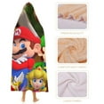thumbnail image 4 of Super Mario Bros Luigi Movie Soft Wearable Blanket Hoodie Hooded Blanket Warm Decor Gift For Kids Adult For Sofa Bed Office, 4 of 7