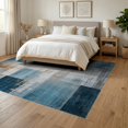 thumbnail image 3 of ODIKA 6'x9' Washable Area Rug Non-Slip, Easy Care, Abstract Distressed Bordered Mosaic Vintage Farmhouse Lightweight for Family Room, Living Mater Bedroom, 3 of 7