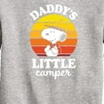 thumbnail image 3 of Peanuts - Daddy's Little Camper - Toddler And Youth Crewneck Fleece Sweatshirt, 3 of 6