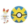 thumbnail image 1 of Pokémon 'Clip 'N' Go - Scorbunny + Quick Ball, 1 of 2