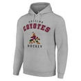 thumbnail image 2 of Men's Starter Heather Gray Arizona Coyotes  Logo Pullover Hoodie, 2 of 3