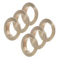 thumbnail image 1 of OUNONA 6Pcs Brass Lock Nuts for Faucet Pipe Fitting Easy Installation with High Temperature Resistance, 1 of 6