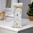 thumbnail image 3 of JWshufel Christmas Decorations Christmas Home Decor Wine Bottle Cover Velvet Bag for Holiday Party Restaurant Festive Dinner Unique Hostess Gift for Joyful Celebration 11in White, 3 of 4