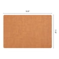 thumbnail image 6 of Placemats Set of 6 Leather Placemats for Kitchen Table Decor Washable Heat Resistant Table Place Mats Orange 16.9x11.8inch, 6 of 6