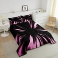 thumbnail image 4 of Erosebridal Girls Abstract Bedding Full Comforter Set, Neon Geometry Down Comforter, Modern Fishion Stripe Decor, Reversible, 4 of 7