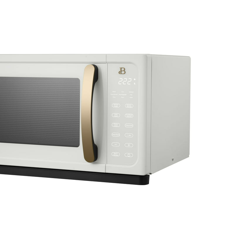 The Beautiful 1.1 Cu ft 1000-Watt Sensor Microwave Oven in White Icing, Drew Barrymore Appliances