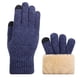 thumbnail image 2 of Guantes de invierno para exteriores para hombre y mujer, con forro polar, para pantalla táctil, cálidos, elásticos, de punto grueso, de lana, térmicos, para mujer, 2 of 4