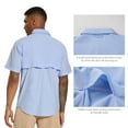 thumbnail image 4 of Bassdash Men's UPF 50+ Short Sleeve Button Down Fishing Shirt Breathable Lightweight for Outdoors Hiking Camping, 4 of 8