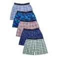 thumbnail image 3 of Hanes Boys Comfort Flex Woven Boxer 5-Pack Assorted M, 3 of 4