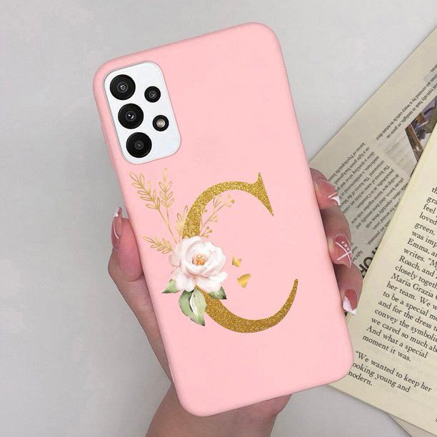 Funda de silicona para Samsung Galaxy M23 5G, carcasa de lujo de alta calidad con letras florales, Funda suave para teléfono Samsung Galaxy F23 5G Fivean unisex