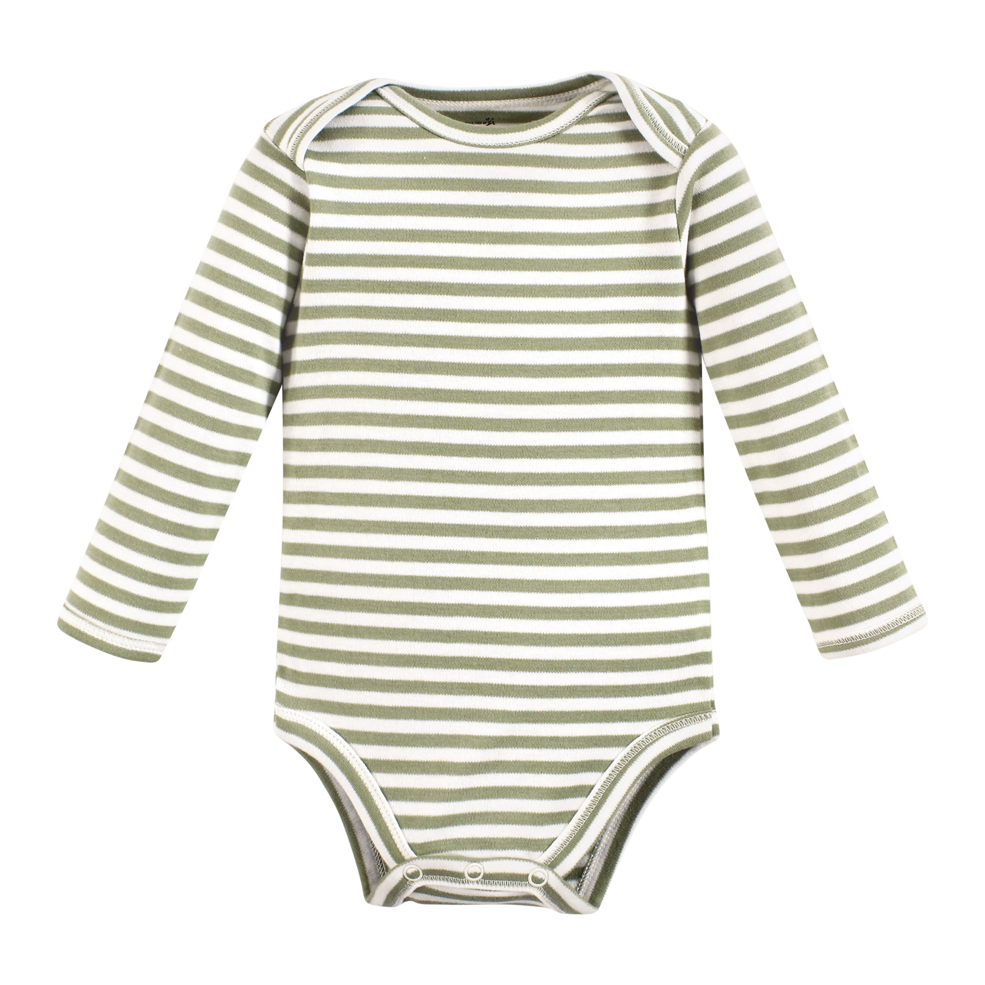Touched by Nature Organic Cotton Long-Sleeve Bodysuits, Happy Veggies, 9-12 Months