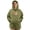 Green, variant on Women's Pet Pocket Polyester Hoodie | Oversized Pet Carrier with Hidden Pocket for Small Puppies Cats, Black, L for Fall Winter