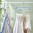 thumbnail image 6 of Pack of 4 Magic Hangers Wardrobe Closet Organizers Storage,Closet Organizer Space Saving Sturdy Plastic Hangers for Home College Dorm Room Essentials for Wardrobe,Green, 6 of 8