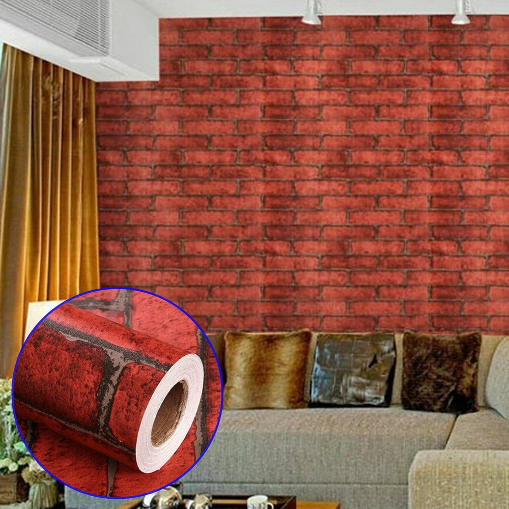 39.4''/ 196.8''/ 393.7'' Wallpaper Brick Wallpaper Self Adhesive Wallpaper Removable Wallpaper