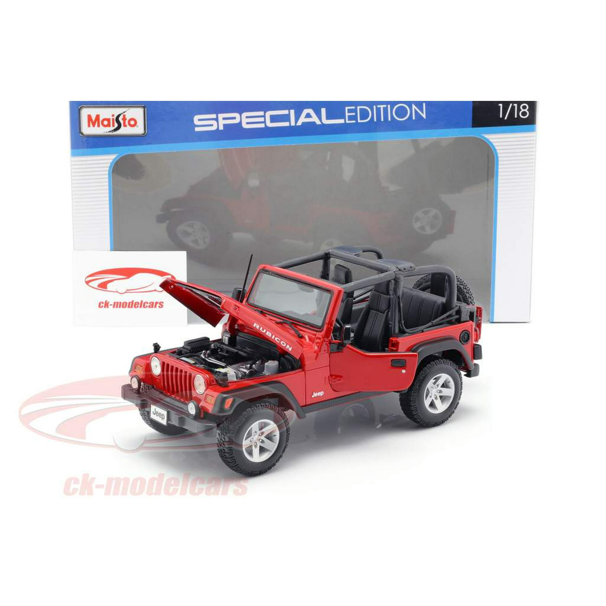 Jeep Wrangler Rubicon DieCast Metal 1/18 Scale Special Edition by Maisto -  Colors May Vary | Walmart Canada