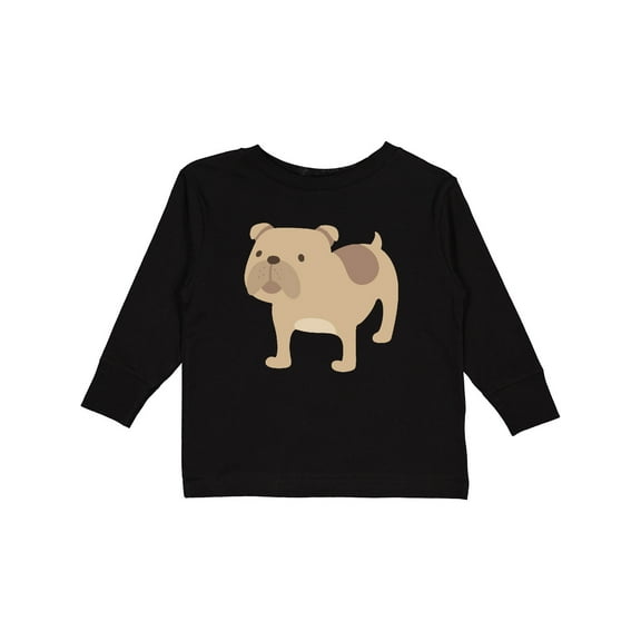 Inktastic Bulldog Boys or Girls Long Sleeve Toddler T-Shirt