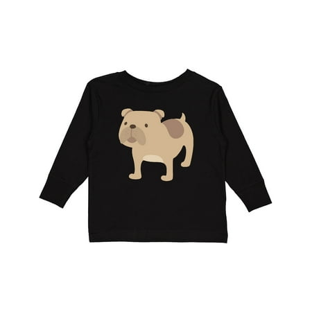 

Inktastic Bulldog Boys or Girls Long Sleeve Toddler T-Shirt