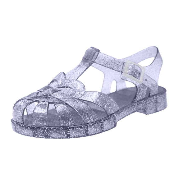 Gyujnb Girls Sandals for Toddlers and Kids Breathable Open Toe Casual Shoes for Daily Wear Outdoor Play Summer Spring Footwear,7.5-8 Years