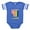 Royal Blue, variant on CafePress - I Stand With Ukraine Suppor - Cute Infant Baby Football Bodysuit
