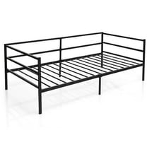 Pemberly Row Twin Daybed Sofa Bed Frame Metal Platform Black