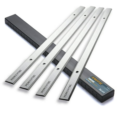 UPC: 0843441105039 | POWERTEC 12806DD 13  HSS Planer Blades Replacement for Ryobi 6660664 290202-000 AP1300 – Set of 4