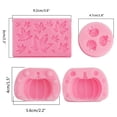 thumbnail image 4 of Bewildely 3 unids/set molde de calabaza 3D silicona Fondant pastel molde hornear molde para decoración de pasteles DIY Herramientas y accesorios para hornear Bewildely HA037643-00, 4 of 6