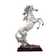 thumbnail image 3 of Estatua de caballo de pie, artesanía, caballo rugiente, estatua de caballo, grande, decorativa Blanco, 3 of 9