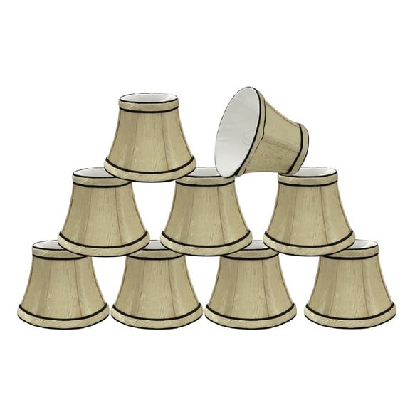 Aspen Creative Corporation 5'' Fabric Bell Candelabra Shade (Set of 9)