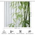 thumbnail image 2 of Beautiful Bamboo Shower Curtain Sets for Bathroom, 4Pcs Natural Green Tree Plants Bathroom Sets with Non Slip Rugs, Toilet Lid Cover, Bath Mat, Shower Curtain, Bathroom Decor, 2 of 8