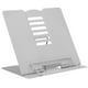 thumbnail image 5 of Soporte para libros de metal, ángulo de altura ajustable, diseño ergonómico, soporte portátil plegable para libros para el hogar, oficina, escuela, gris, 5 of 5