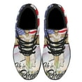 thumbnail image 2 of EaStr Jesus He Is Risen American flag Shoes Sneakers Black Size 10, 2 of 7