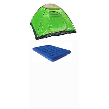 3 Person Dome Tent with Queen size air mattress combo