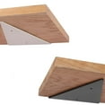 thumbnail image 2 of Matsuzay 4x soporte fijo duradero para instalación de estante de pared Invisible marco de soporte de partición de una palabra Decoración del hogar negro, 2 of 6