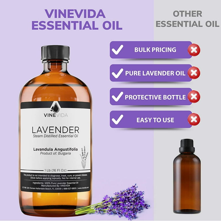  Lavender Essential Oil, 100% Pure, Undiluted, Natural, Premium  Grade, Organic, Lavender Oil for Diffuser or Aromatherapy, 10ml 0.33 fl oz,  Lavandula Angustifolia for Home Fragrance and Cosmetics : Health & Household