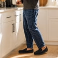 thumbnail image 6 of Alpine Swiss Moccasin Slipper Genuine Suede and Faux Shearling Lining, Black, Men, 6 of 9