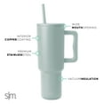 thumbnail image 4 of Simple Modern 40 fl oz Insulated Stainless Steel Trek Tumbler with Straw Lid | Seaglass Sage, 4 of 8