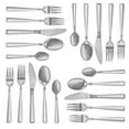 thumbnail image 5 of MegaChef Cravat 20 Piece Flatware Utensil Set, Stainless Steel Silverware Metal, 5 of 7