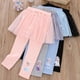 thumbnail image 2 of Falda pantalón 100 % algodón para niñas, faldas de princesa Elsa de Disney Frozen, pantalones rosas y azules para niñas, leggings de encaje para niños 2024, 2 of 5