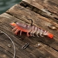 thumbnail image 6 of Soft Shrimp Fishing Lure, Lead Weighted Lifelike Prawn Shape 3.15 in 8g to Catch Snakehead Topmouth Culter Outdoors Freshwater Saltwater Tackle Gear Equipment., 6 of 6