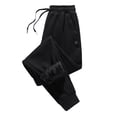 thumbnail image 3 of Women's Korean Version Fleece Sweatpants, Winter Thickened Thermal Lined Drawstring Waistband Sports Pants, Casual Lounge Pants for Autumn Winter Comfort and Streetwear Fashion Black1 M, 3 of 3