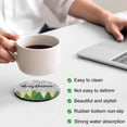 thumbnail image 3 of Grey Christmas Coasters Set of 6, Absorbent Coasters for Drinks, Green Xmas Tree Snowflake Stars Winter Coaster for Desk Coffee Table Protection, Home Decor House Warming Gifts 4", 3 of 8